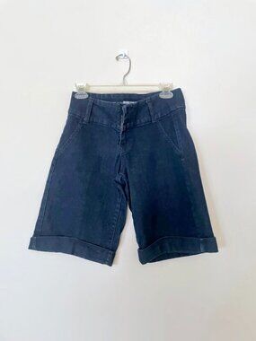 17/21 Exclusive Denim. Classic navy blue jean shorts